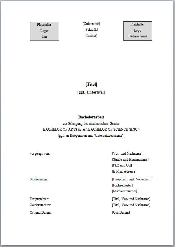 Sperrvermerk master thesis english