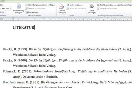 Literaturverzeichnis In Word Erstellen Video Tutorial