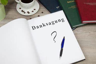 Danksagung der Dissertation/Doktorarbeit schreiben