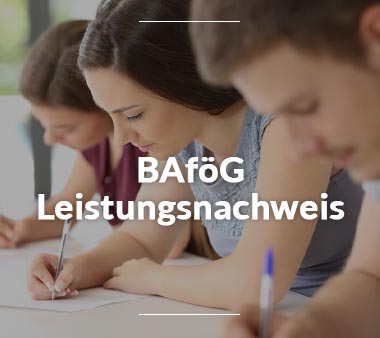 Zum BAföG Leistungsnachweis Zum BAföG Leistungsnachweis