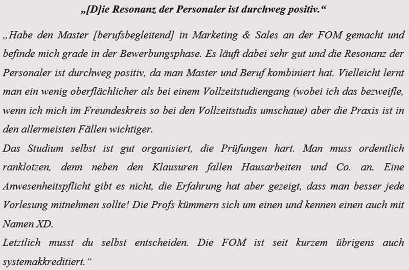 Erfahrungen Berufsbegleitendes Studium Absolvent Erfahrungen Berufsbegleitendes Studium Absolvent