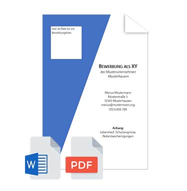 Deckblatt Bewerbung Muster Vorlagen Tipps