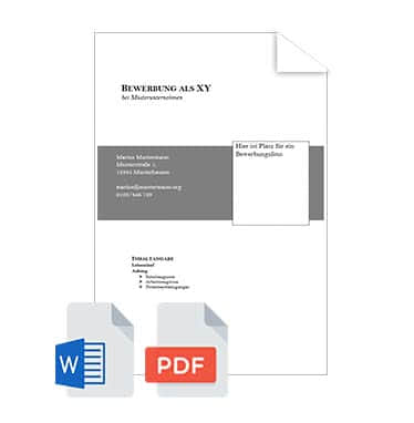 Deckblatt Bewerbung Muster Vorlagen Tipps