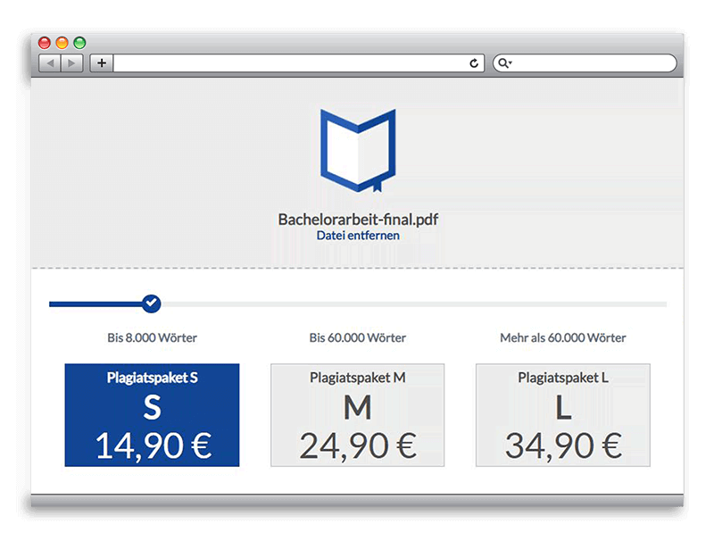 Einfacher Upload beim Plagiat-Check