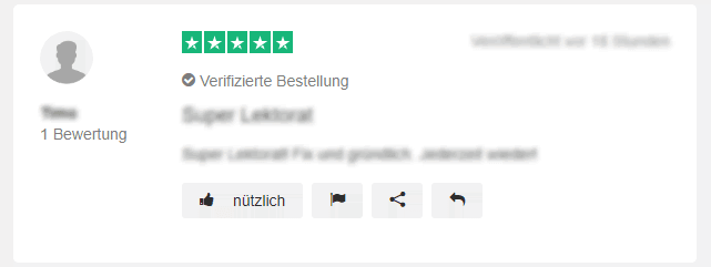 Lektorat Englisch Erfahrungen