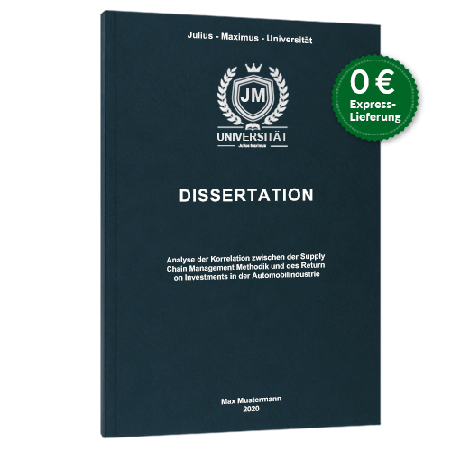 Dissertation binden Premium Hardcover Empfehlung