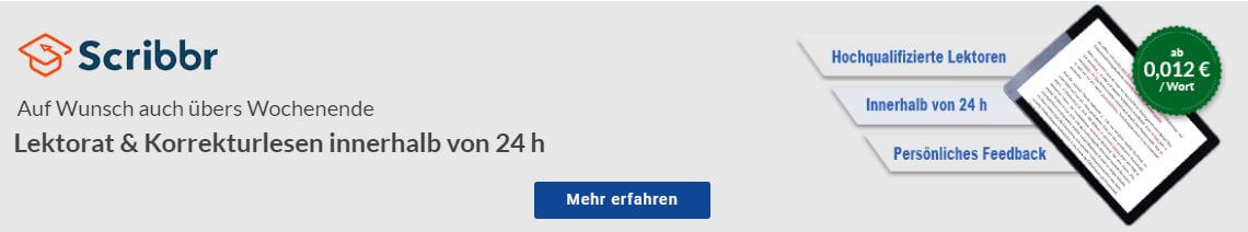 Korrektorat deutsch Muttersprachler Lektorat