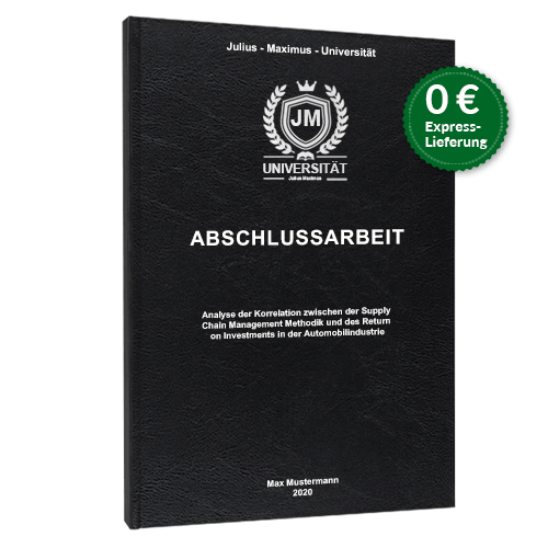 Abschlussarbeit binden Hardcover Standard