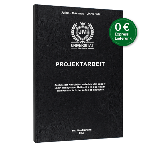Projektarbeit binden Standard Hardcover