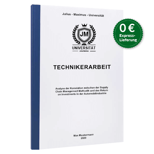 Technikerarbeit drucken Klebebindung