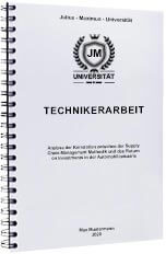 Technikerarbeit drucken Spiralbindung
