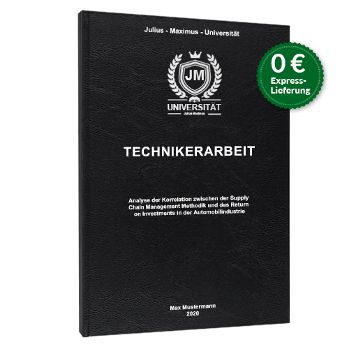 Technikerarbeit binden Standard Hardcover