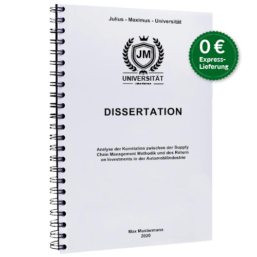 Dissertation drucken lassen Spiralbindung