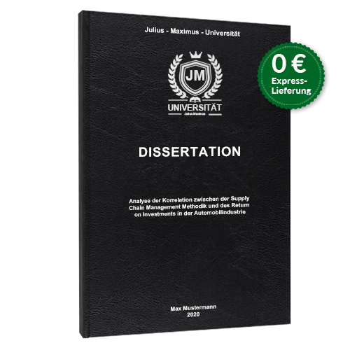 Dissertation binden Standard Hardcover