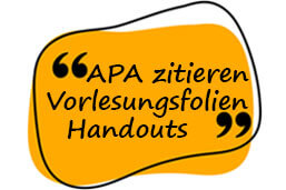 Vorlesungsfolien-Handouts-APA-zitieren-Definition