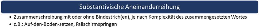 Zusammengesetzte-Wörter-substantivische-Aneinanderreihung