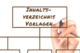 Inhaltsverzeichnis-Vorlagen-Definition