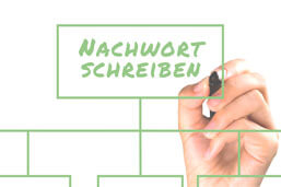 Nachwort schreiben-Definition