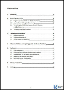 nhaltsverzeichnis-Praktikumsbericht-Beispiele-Universität-Münster
