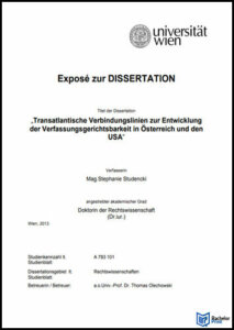 Exposé-Dissertation-Musterbeispiel-Jura