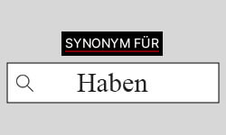 Haben Synonyme-01