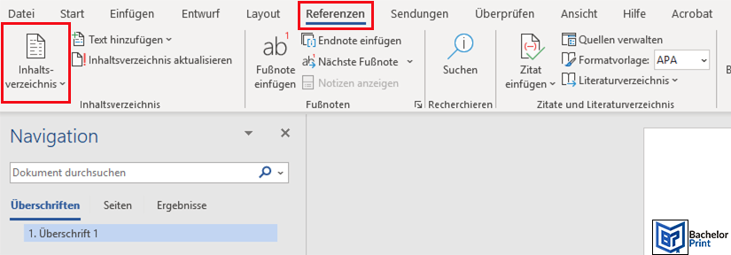 Inhaltsverzeichnis Word - Automatisches Inhaltsverzeichnis in Word erstellen