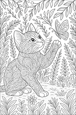 Ausmalbilder-Katze-fuer-Erwachsene-3