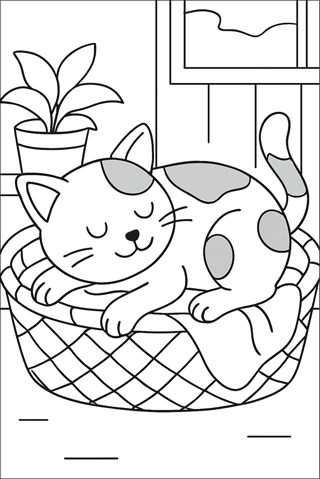 Ausmalbilder-Katze-fuer-Kinder-2