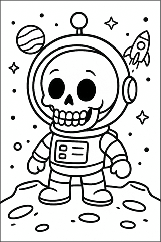Ausmalbilder-Totenkopf-für-Kinder-2