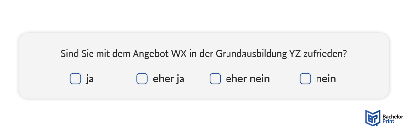 Fragebogen erstellen - Geschlossene Fragen
